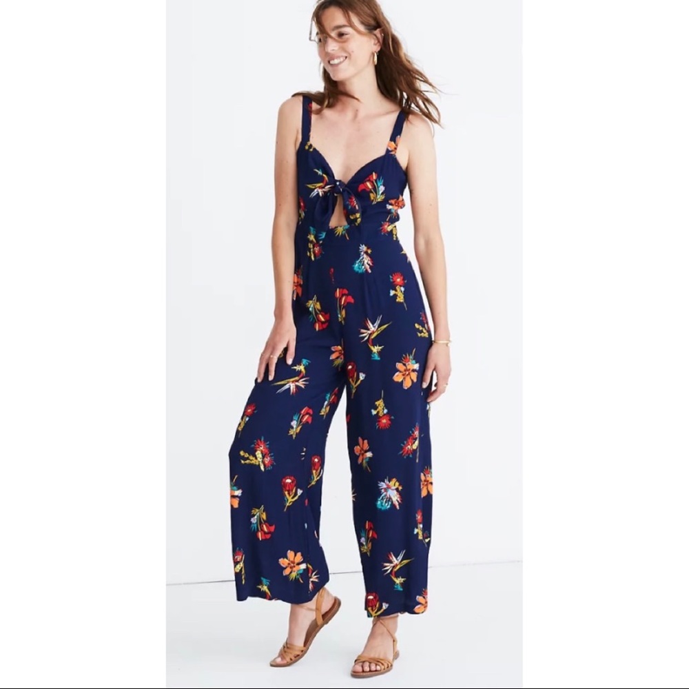 Madewell Cutout Jumpsuit in Bird of Paradise
